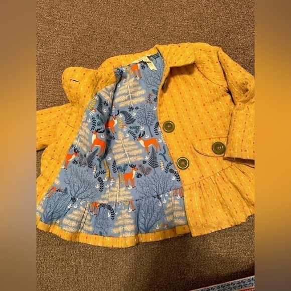 Matilda Jane Girls Yellow Going Easy Jacket Sz 4 - Picture 8 of 10